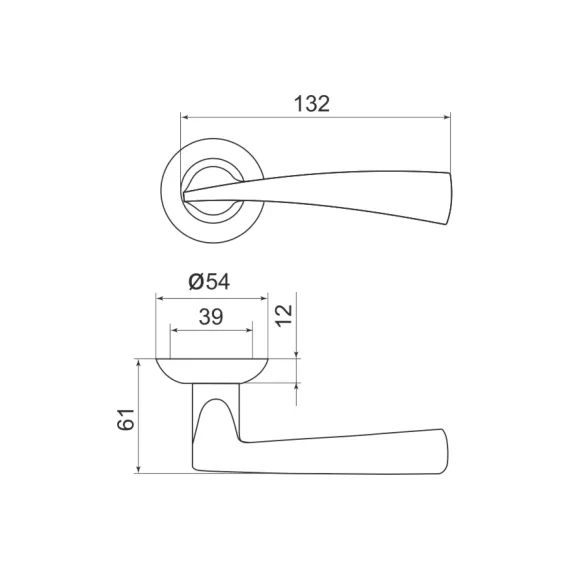 Раздельная ручка ARMADILLO Columba LD80-1AB/GP-7 бронза/золото 14934, изображение 2