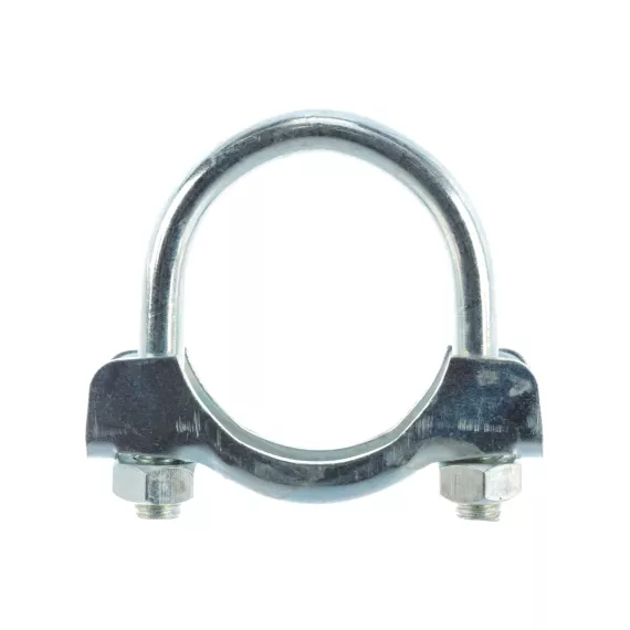 Хомут крепления глушителя Стройбат d 42,0 мм белый цинк 1 шт 360350, изображение 2