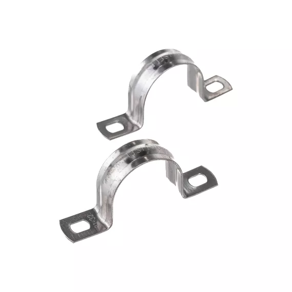 Металлическая двухлапковая скоба FORTISFLEX СМД INOX 31-32 мм 80138