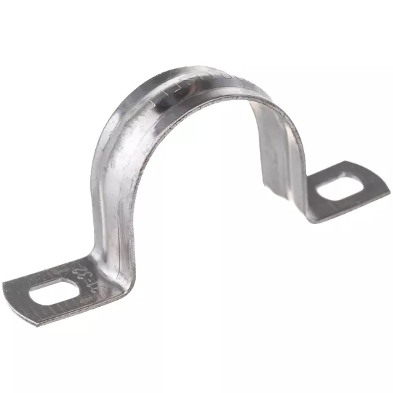 Металлическая двухлапковая скоба FORTISFLEX СМД INOX 31-32 мм 80138, изображение 2