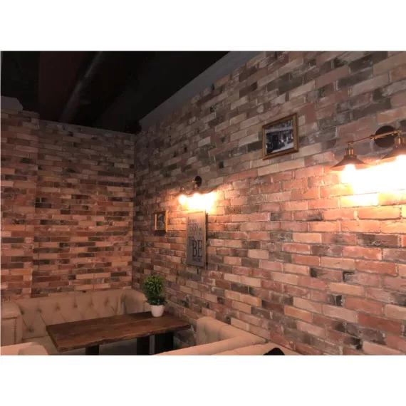 Искусственный камень плоский White Hills Брюгге Брик 316-70 коричневый, изображение 2