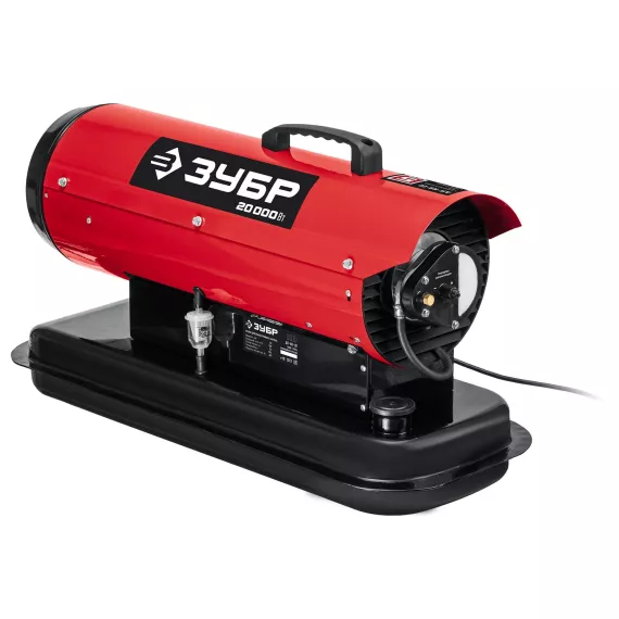 Дизельная тепловая пушка ЗУБР 20 кВт, прямой нагрев ДП-К8-20, изображение 2
