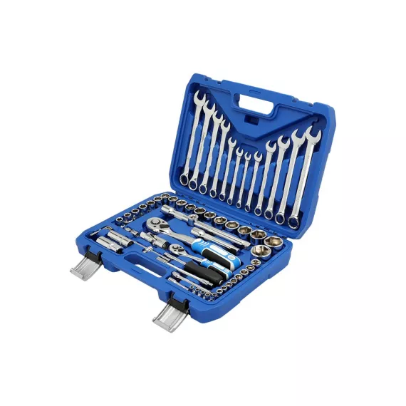 Набор инструментов для автомобиля GOODKING 61 предмет, 1/4 1/2, трещотка 72 зуба B-10061, изображение 2