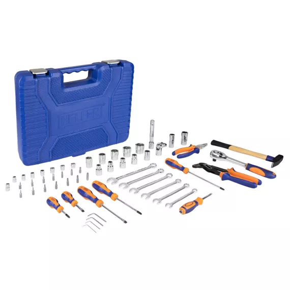 Набор инструмента 1/2 Dr и 1/4 Dr 56 предметов HELFER HF000013, изображение 2