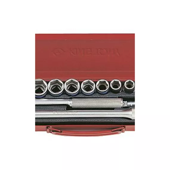 Набор торцевых головок с принадлежностями (1/2", шестигранные, 8-27 мм, 15 предметов) KING TONY 4501MR, изображение 2