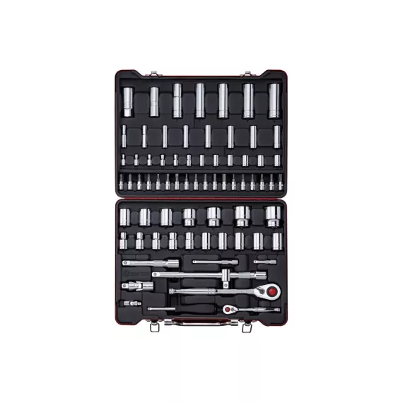 Набор торцевых головок и торцевых головок со вставкой, 72шт BOVIDIX 380107301, изображение 2