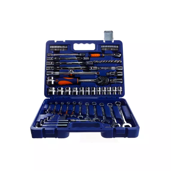 Набор инструмента 1/2 Dr и 1/4 Dr 77 предметов HELFER HF000015, изображение 2