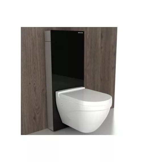 Инсталляция Bocchi GLASS BOX смыв 3/6 литров, закаленное стекло, цвет черный T03-C113S, изображение 2