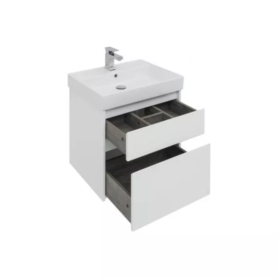 Тумба Aquanet Nova Lite 60 2 ящика, цвет белый глянец 00242575, изображение 2