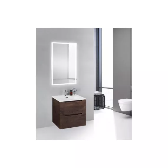Подвесная база под раковину BelBagno ETNA39-600/390-2C-SO-RW-P Rovere Moro, изображение 2