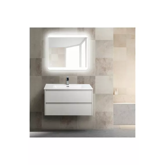 Подвесная база под раковину BelBagno KRAFT-900-2C-SO-BO Bianco Opaco, изображение 2