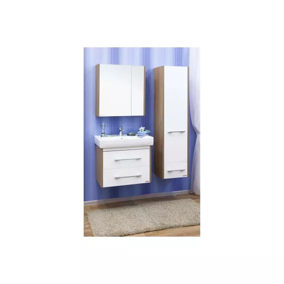 Подвесная тумба Sanflor Ларго 2 70 швейцарский вяз/белый, под раковину Фостер 70 С0002122, изображение 2