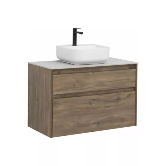 Тумба Aquanet Nova Lite 90 2 ящика, цвет дуб рустикальный 00249518, изображение 2