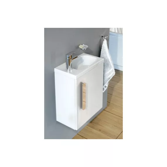 Тумба под умывальник Ravak SD 400 Chrome белая/белая X000000538, изображение 2