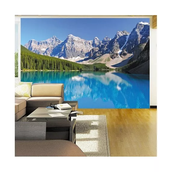 Фотообои виниловые на флизелиновой основе Decocode Горное озеро 41-0220-PL 4х2,8 м, изображение 2