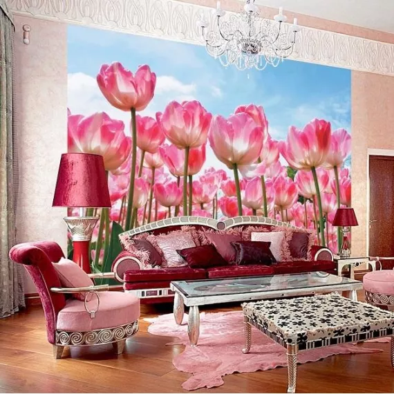 Фотообои виниловые на флизелиновой основе Decocode Лес тюльпанов 41-0223-FR 4х2,8 м, изображение 2