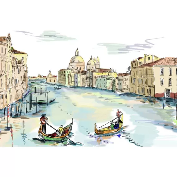Фотообои виниловые на флизелиновой основе Decocode Живописная Венеция 13-0323-ZE 2,5х1,3 м