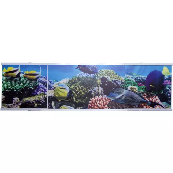 Экран под ванну Лидер Аквариум из ПВХ панелей на пластиковом каркасе 170 см