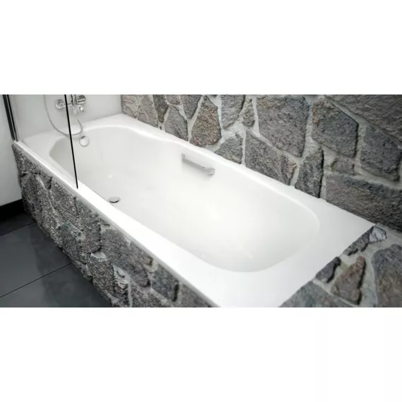 Стальная ванна BLB ATLANTICA HG с шумоизоляцией, 170x80 см, 3.5 мм, с отверстиями для ручек B70J handles, изображение 2