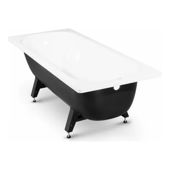 Стальная ванна ВИЗ REIMAR 140x70x40 см, с опорной подставкой, без ранта, белая орхидея R-44901, изображение 2