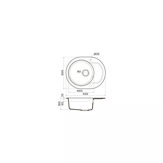 Кухонная мойка Omoikiri Manmaru 62-GR Artgranit/leningrad grey 4993353, изображение 2