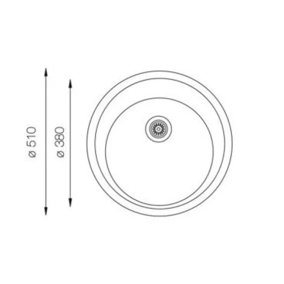 Кухонная мойка TOPZERO искусственный гранит Eva 510-58, изображение 2