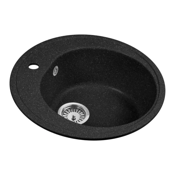 Кухонная мойка AquaGranitEx черный M-08 /308, изображение 2