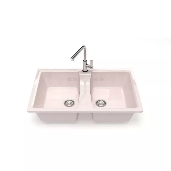Кухонная мойка GLANZ цвет: бежевый J-026-33, изображение 2