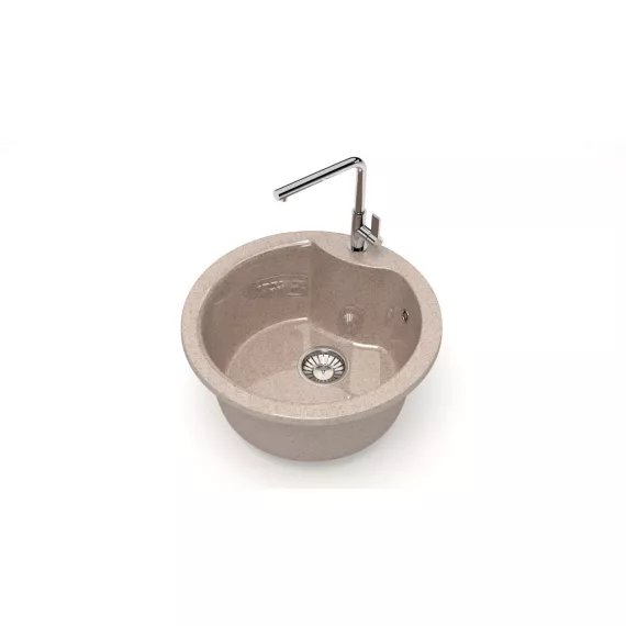 Кухонная мойка GLANZ цвет: песочный J-002-34, изображение 2