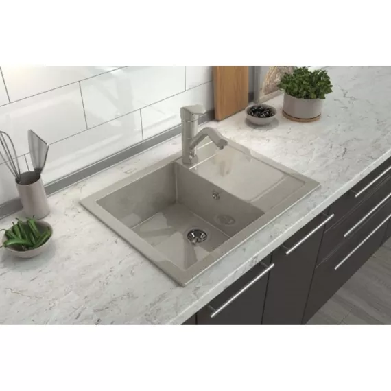 Мойка глянцевая HORKE М-15 белый металлик M15W01, изображение 2