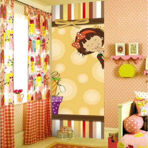 Фотообои виниловые на флизелиновой основе Decocode Пеппи Длинный чулок 11-0148-AY 1х2,8 м, изображение 2
