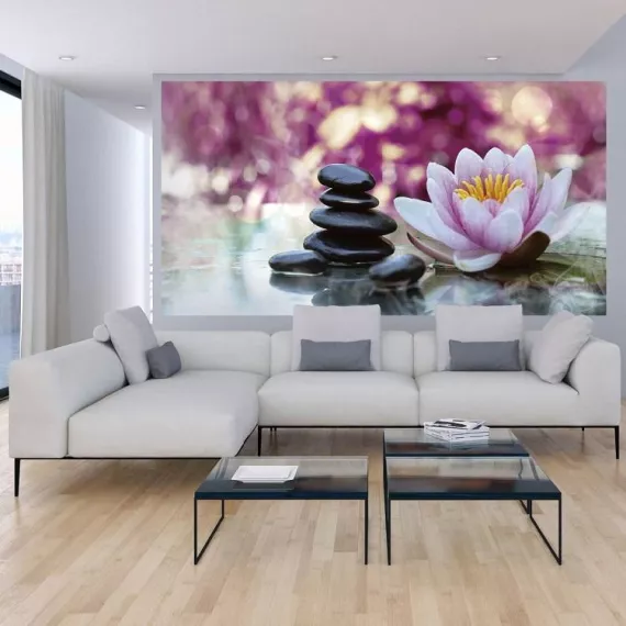 Фотообои виниловые на флизелиновой основе Decocode Лотос 13-0520-FR GE 2,5х1,3 м, изображение 2