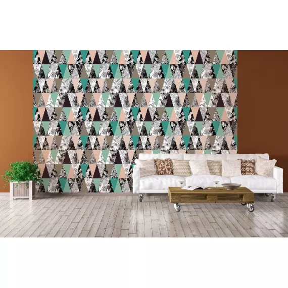 Фотообои виниловые на флизелиновой основе Decocode Треугольники 14-0486-AG 2х2,8 м, изображение 3