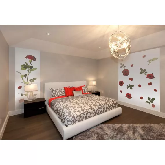 Фотообои виниловые на флизелиновой основе Decocode Китайская роза 5-0488-FR 3х2,8 м, изображение 2