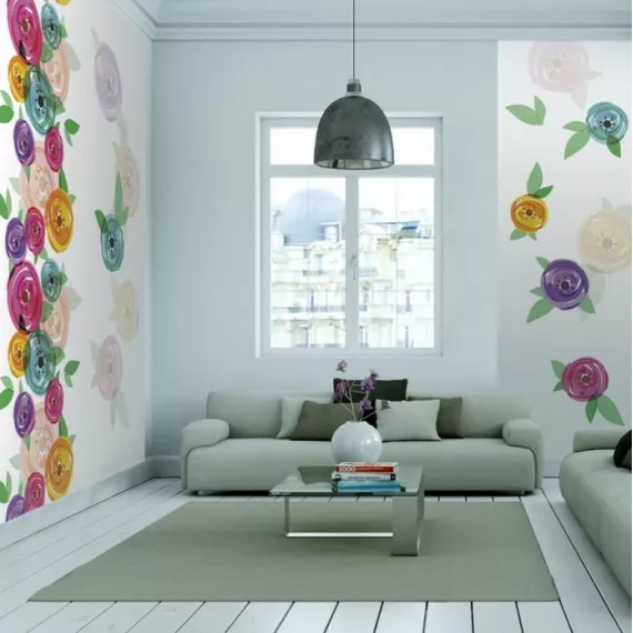 Фотообои виниловые на флизелиновой основе Decocode Летние цветы 15-0490-FR 3х2,8 м, изображение 2