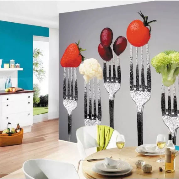 Фотообои виниловые на флизелиновой основе Decocode Вилки 31-0247-AB 3х2,8 м, изображение 2