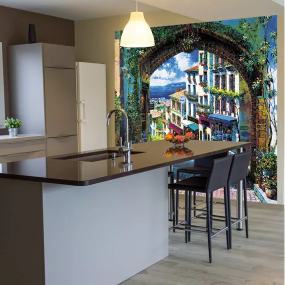 Фотообои виниловые на флизелиновой основе Decocode Римская улочка 31-0346-BG 3х2,8 м, изображение 2