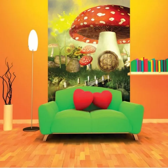 Фотообои виниловые на флизелиновой основе Decocode Волшебный мухомор 21-0132-AG 2х2,8 м, изображение 2