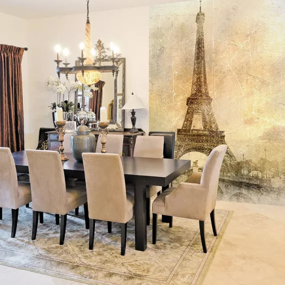 Фотообои виниловые на флизелиновой основе Decocode Романтика Парижа 21-0081-KE 2х2,8 м, изображение 2