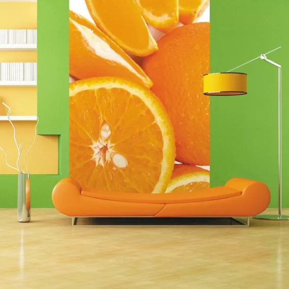 Фотообои виниловые на флизелиновой основе Decocode Апельсиновое настроение 21-0053-UW 2х2,8 м, изображение 2