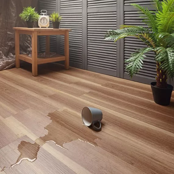 Плитка кварц-виниловая Aquafloor Classic Glue AF5504 Дуб античный 1219,2х177,8х2 мм, изображение 2