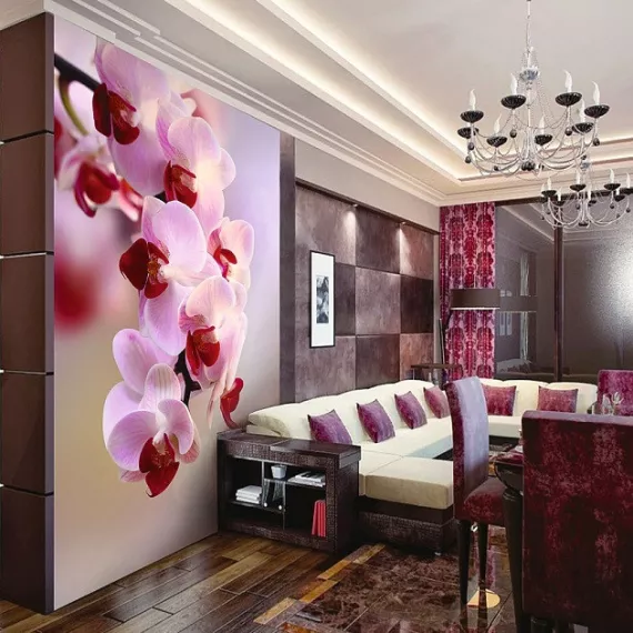 Фотообои виниловые на флизелиновой основе Decocode Ветка орхидеи 21-0007-FR 2х2,8 м, изображение 2
