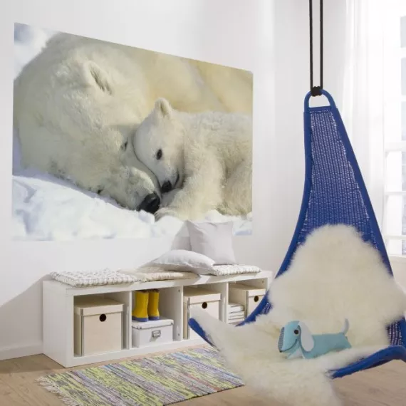 Фотообои бумажные Komar Polar Bears NG 1-605 1,84x1,27 м, изображение 2