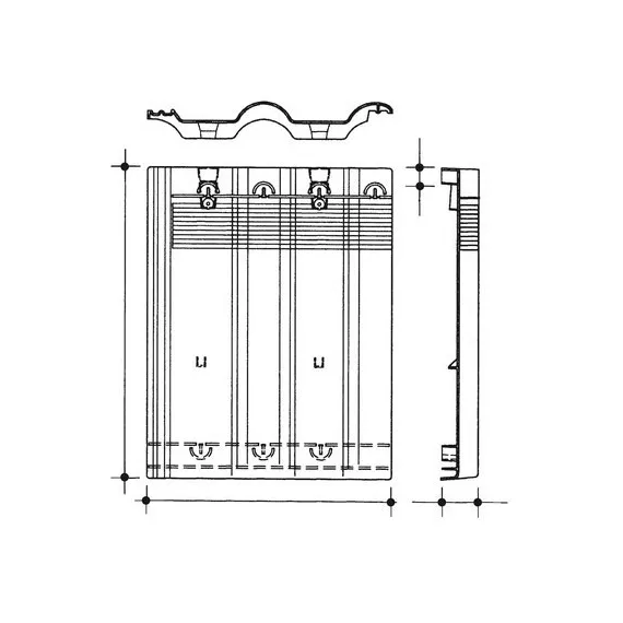 Черепица рядовая акриловая Braas Франкфуртская 420х330 мм прозрачная, изображение 3