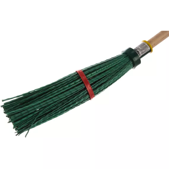 Синтетическая метла ЛАЙМА EXPERT № 6 с черенком, еврорезьба, 120x32х11 см 600386, изображение 2