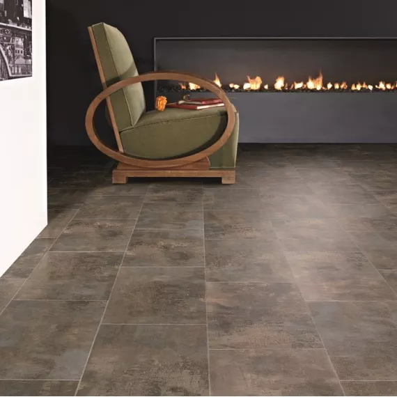 Плитка напольная ПВХ IVC Ultimo 40862 Dorato Stone с замком, изображение 2