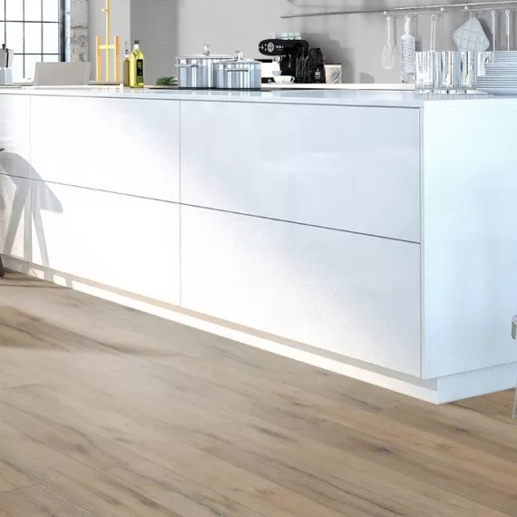 Плитка напольная виниловая Classen Green Vinyl Touch 48338 Дуб Расколотый Темный 1290x173x4 мм, изображение 2