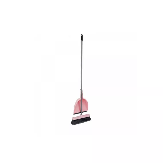 Набор для сухой уборки In'Loran Совок+щетка смётка+метла-щетка, пастель MSO-108PS, изображение 2
