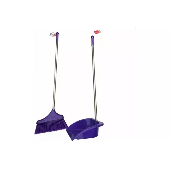 Набор КОШКИН ДОМ щетка+совок, пластик, металл, 2 ручки, 78см 30-02-004, изображение 2