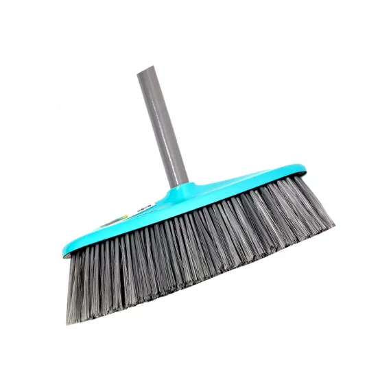 Щетка GoGo ПВХ, цвет голубой, с деревянной серой ручкой, 120 см 60300 BLUE, изображение 2